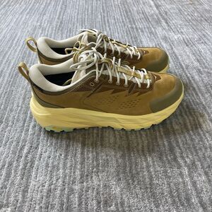 Hoka One One Kaha Low Mens 10.5 Wheat Mushroom Shoes Hiking 1123114-FNN GTX